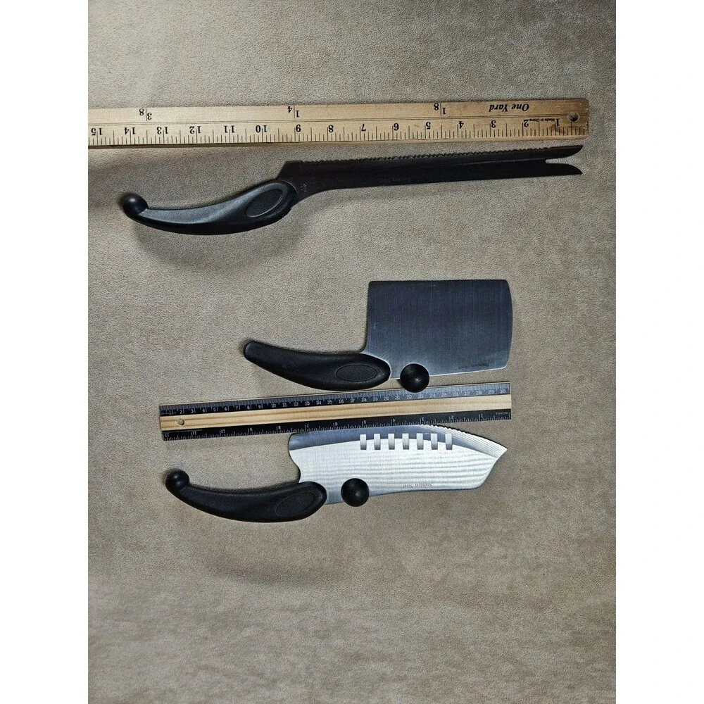 Miracle Blade III Knife Set of 3 Perfection Series Stainless Steel Rock And Chop